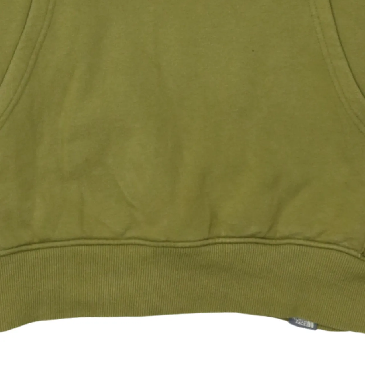 The North Face Olive Green Hoodie Men's Small Printed Logo Front Pocket Pullover Sweatshirt sold by Vintage Club product image thumbnail 4
