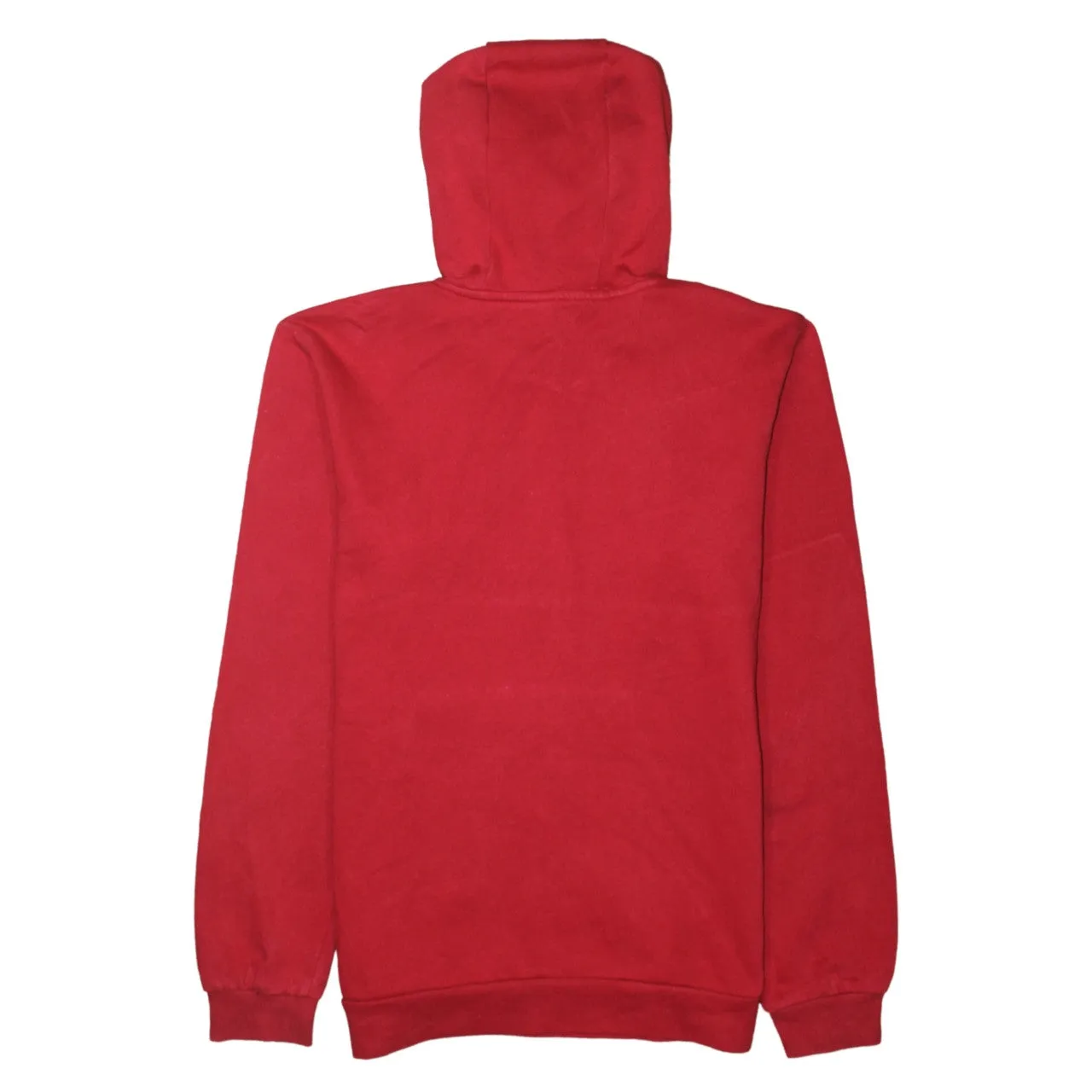 Adidas Red Hoodie Men's Small Embroidered Logo Drawstring Pocket Pullover Sweatshirt sold by Vintage Club product image thumbnail 2