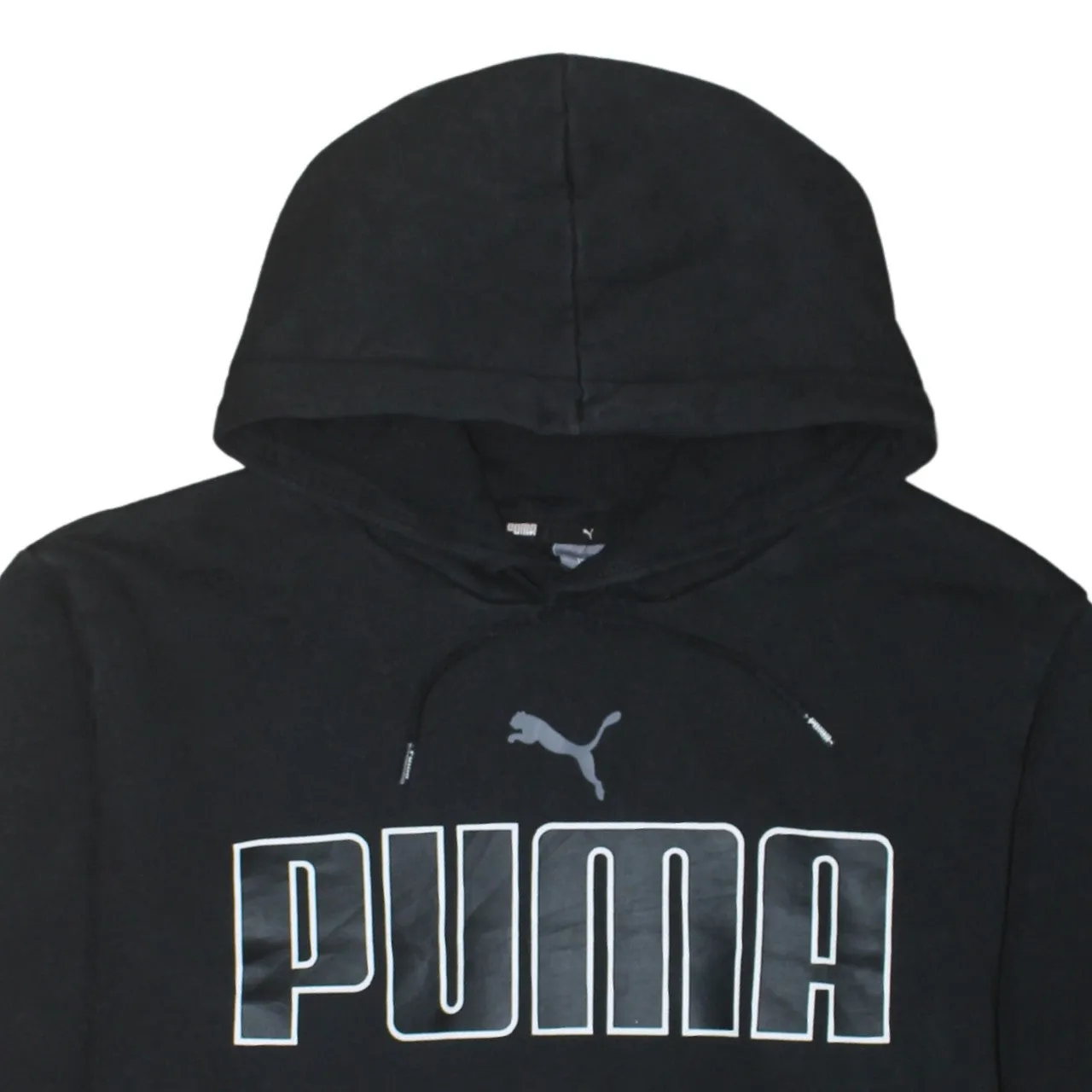 Puma Black Hoodie Men’s XLarge Printed Big Logo Front Pocket Pullover Sweatshirt sold by Vintage Club product image thumbnail 3