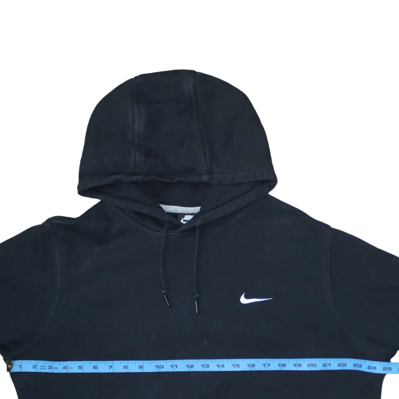 Nike Black Hoodie Women’s XLarge Embroidered Swoosh Logo Front Pocket Pullover Sweatshirt sold by Vintage Club product image thumbnail 5