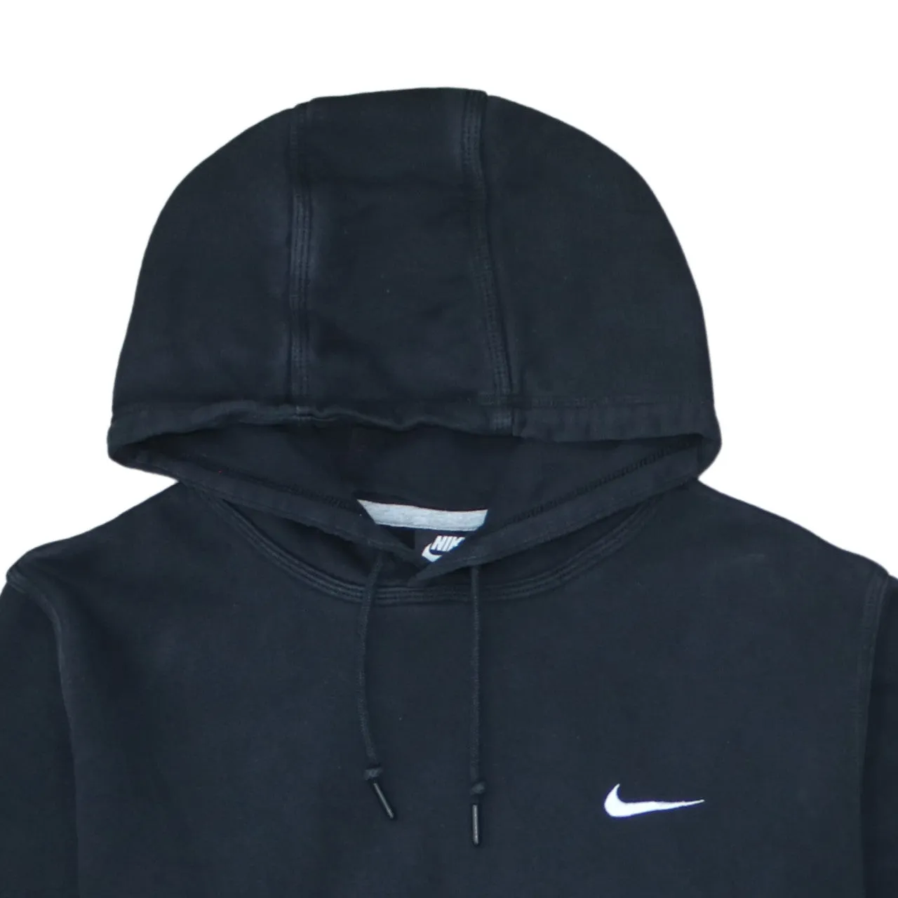 Nike Black Hoodie Women’s XLarge Embroidered Swoosh Logo Front Pocket Pullover Sweatshirt sold by Vintage Club product image thumbnail 3