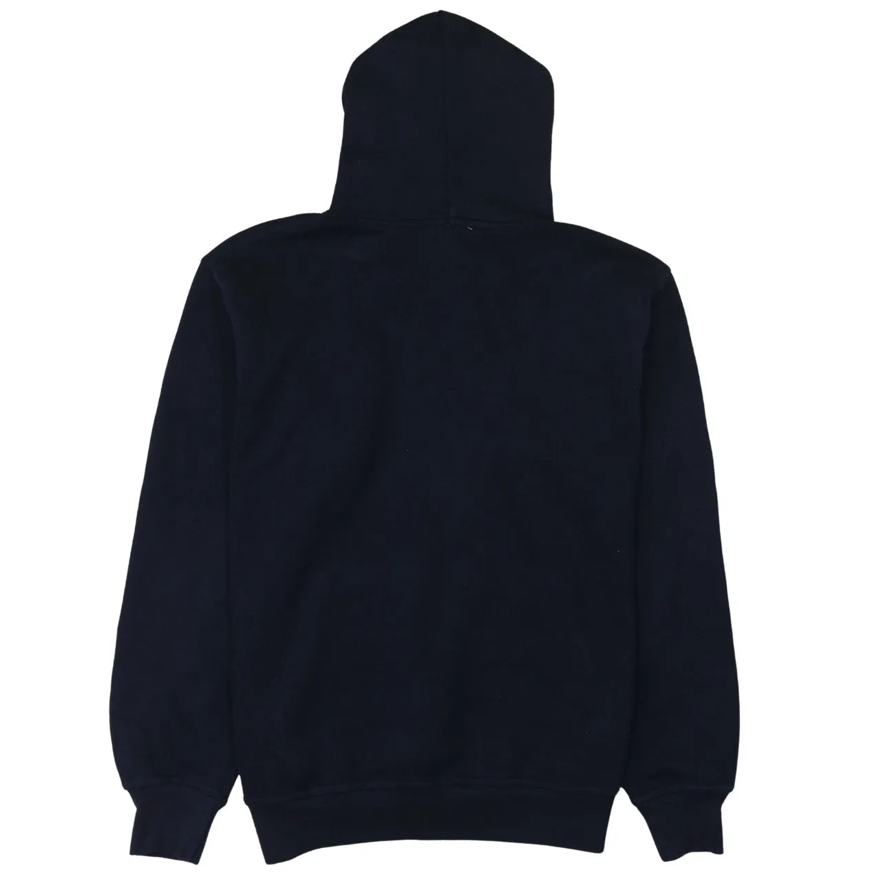 Nike Navy Blue Hoodie Women's Large Embroidered Swoosh Logo Front Pocket Pullover Sweatshirt sold by Vintage Club product image thumbnail 2