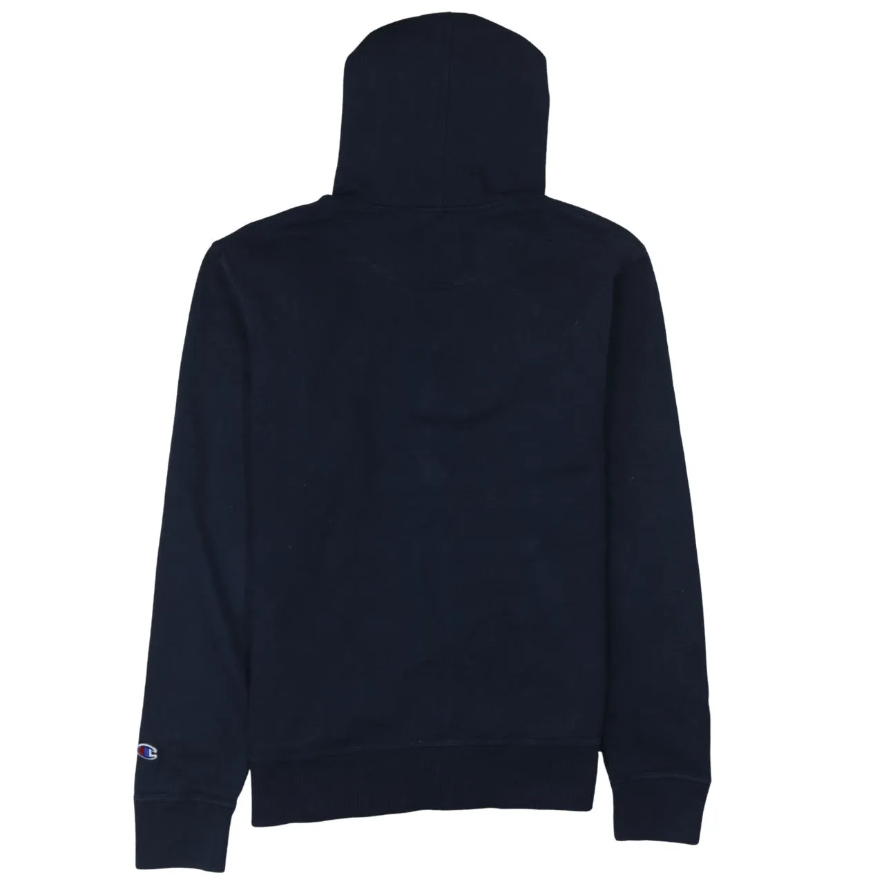 Champion Navy Blue Zip Hoodie Men's Small Embroidered C Logo Split Pocket Sweatshirt sold by Vintage Club product image thumbnail 2