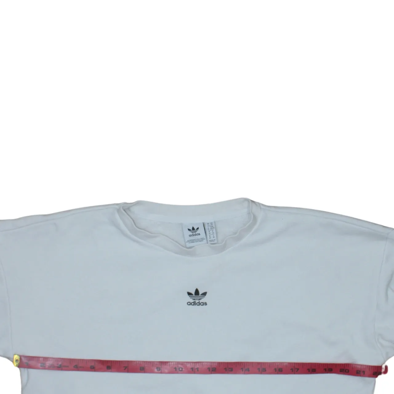 Adidas White Sweatshirt Women's XSmall Trefoil Sleeve Print Crewneck Pullover Top sold by Vintage Club product image thumbnail 5