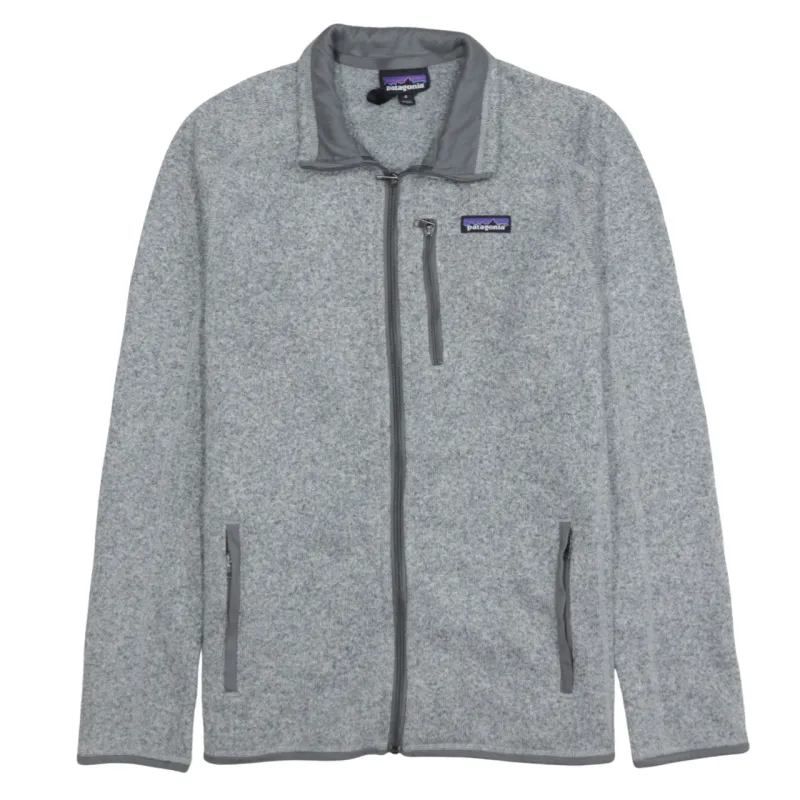 Patagonia Grey Fleece Jacket Women’s Medium Full Zip Zip Pockets Embroidered Logo sold by Vintage Club