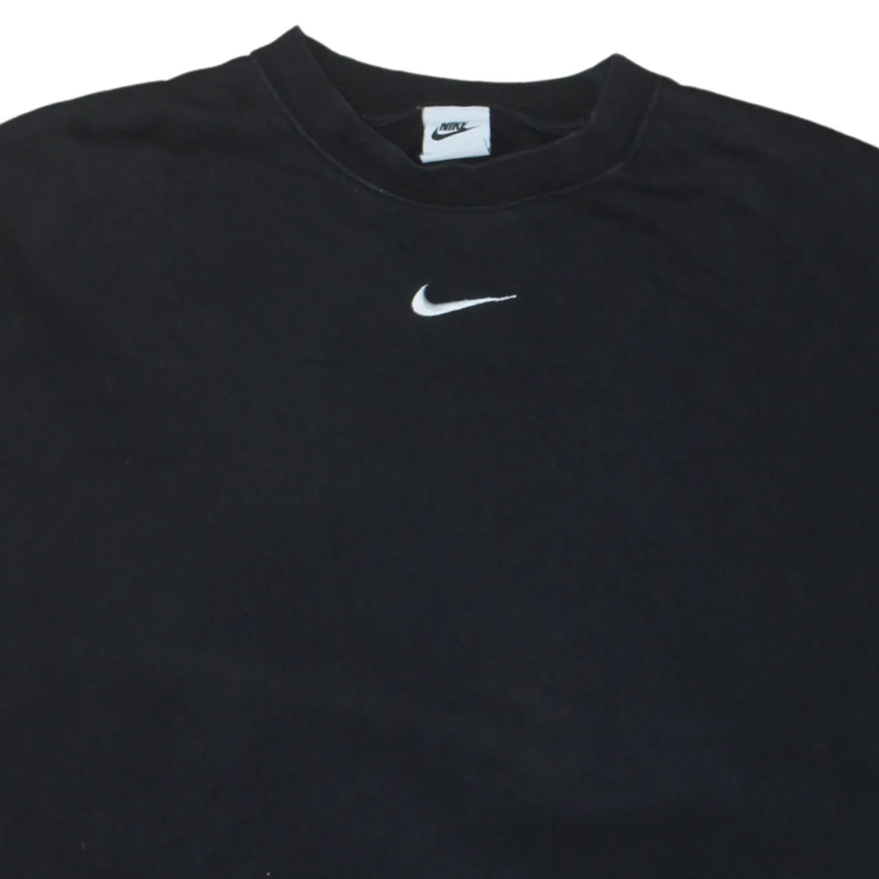 Nike Black Sweatshirt Men's XSmall Embroidered Swoosh Logo Crewneck Pullover Top sold by Vintage Club product image thumbnail 3