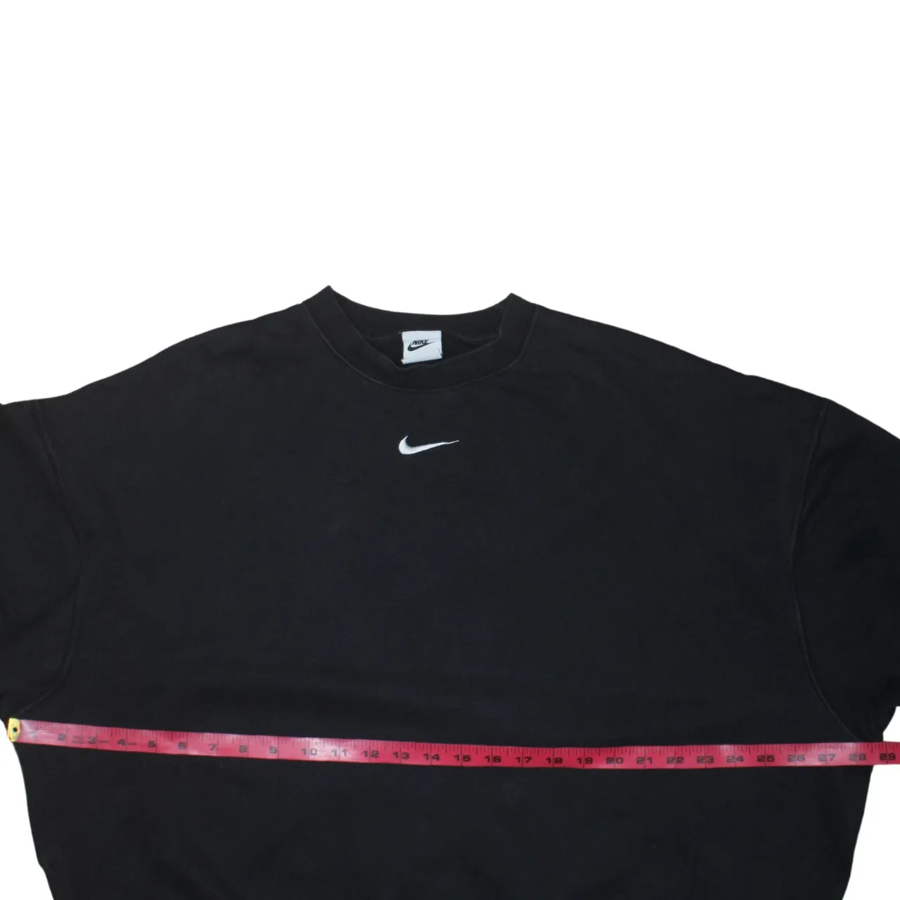 Nike Black Sweatshirt Men's XSmall Embroidered Swoosh Logo Crewneck Pullover Top sold by Vintage Club product image thumbnail 5