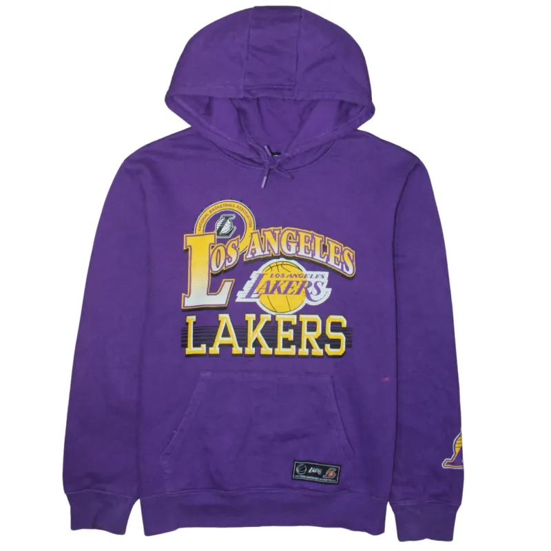 NBA Purple Hoodie Women’s Medium Printed Los Angeles Lakers Logo Front Pocket Sweatshirt sold by Vintage Club