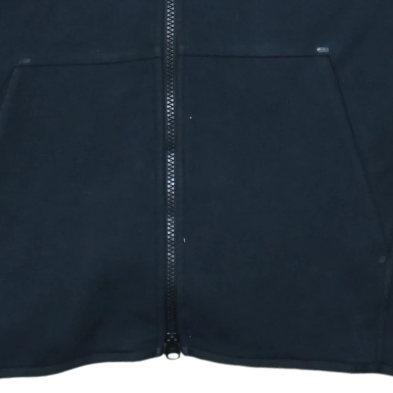 Nike Black Full Zip Hoodie Men's Small Embroidered Swoosh Split Pockets Sweatshirt Top sold by Vintage Club product image thumbnail 4