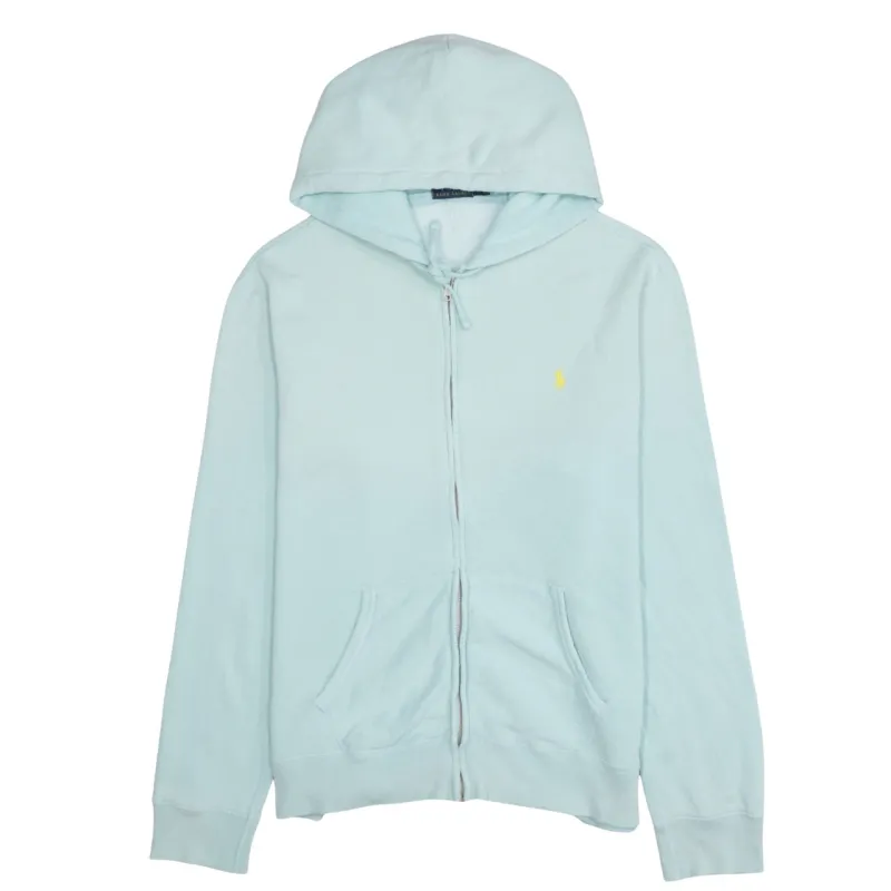 Nike Light Blue Hoodie Women’s XLarge Full Zip Embroidered Swoosh Split Pocket Sweatshirt sold by Vintage Club