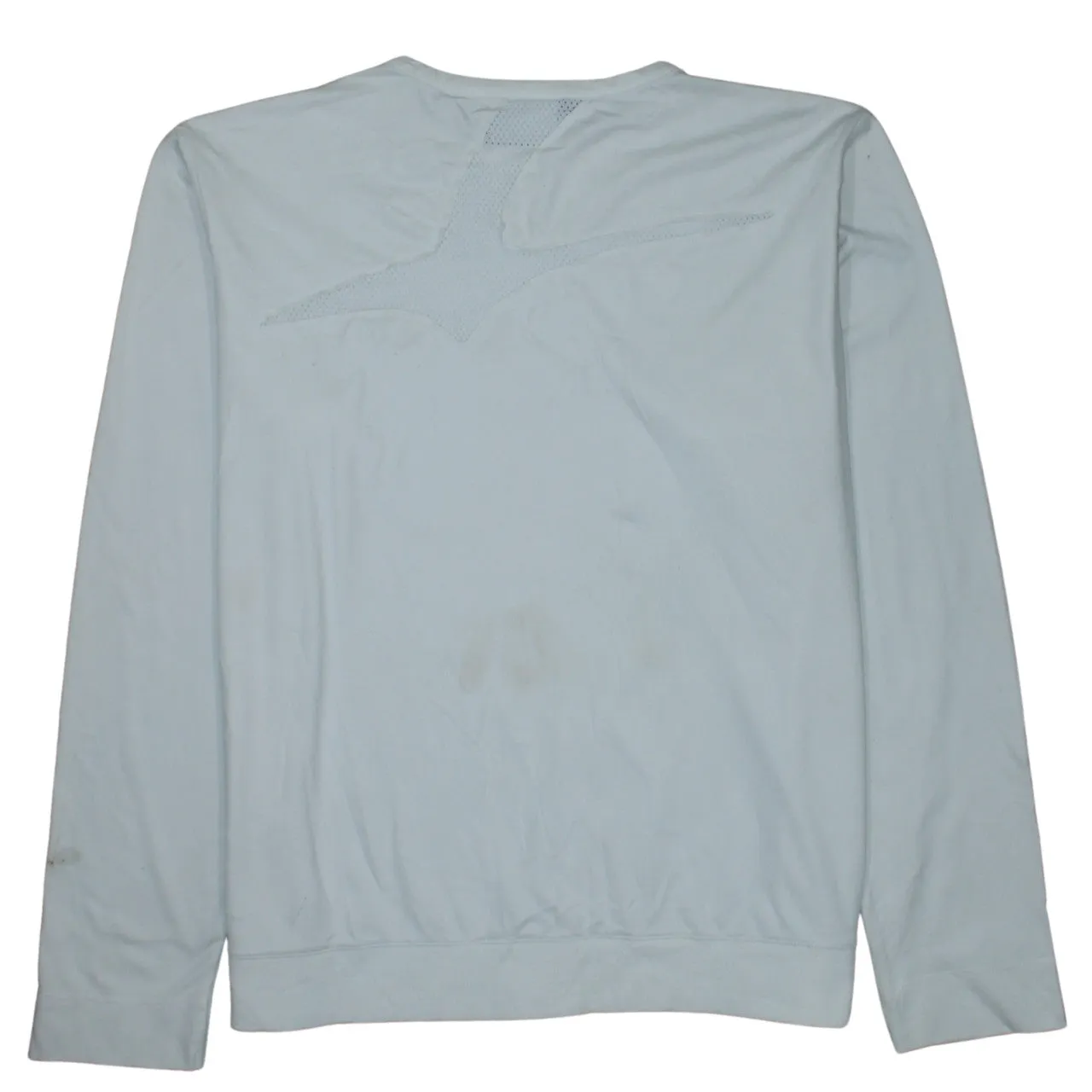 Puma White Long Sleeve Top Women’s XLarge Subtle Printed Logo Lightweight Sweatshirt Pullover sold by Vintage Club product image thumbnail 2