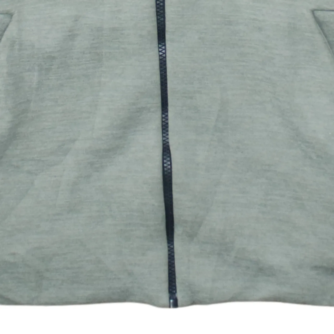 Adidas Sage Green Full Zip Hoodie Men’s Medium Printed Sleeve Logo Split Pockets Sweatshirt sold by Vintage Club product image thumbnail 4