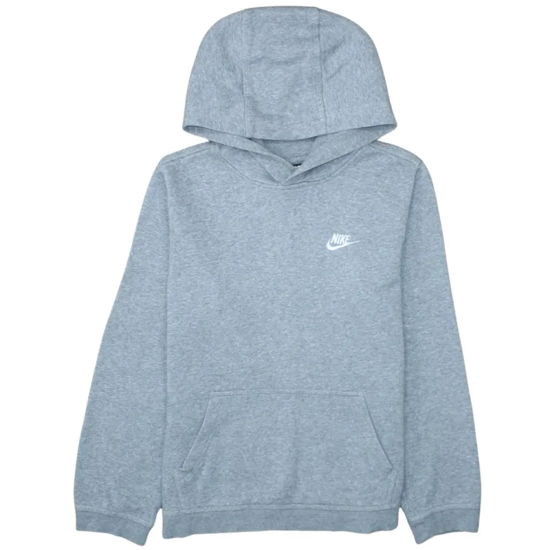 Nike Grey Hoodie Women’s XLarge Embroidered Swoosh Logo Front Pocket Pullover Sweatshirt sold by Vintage Club