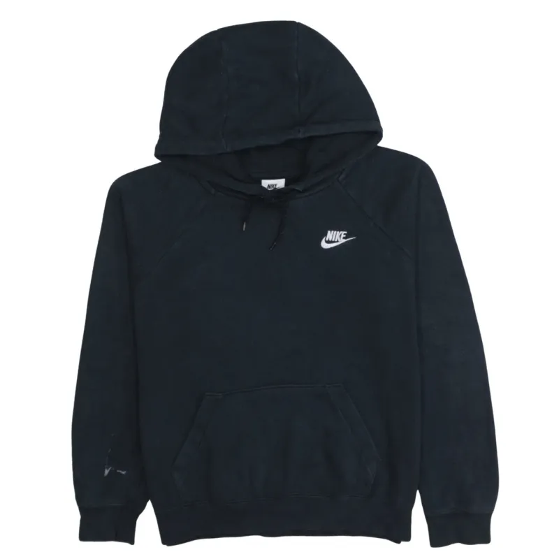 Nike Black Pullover Hoodie Men’s XSmall Embroidered Swoosh Logo Front Pocket Sweatshirt sold by Vintage Club