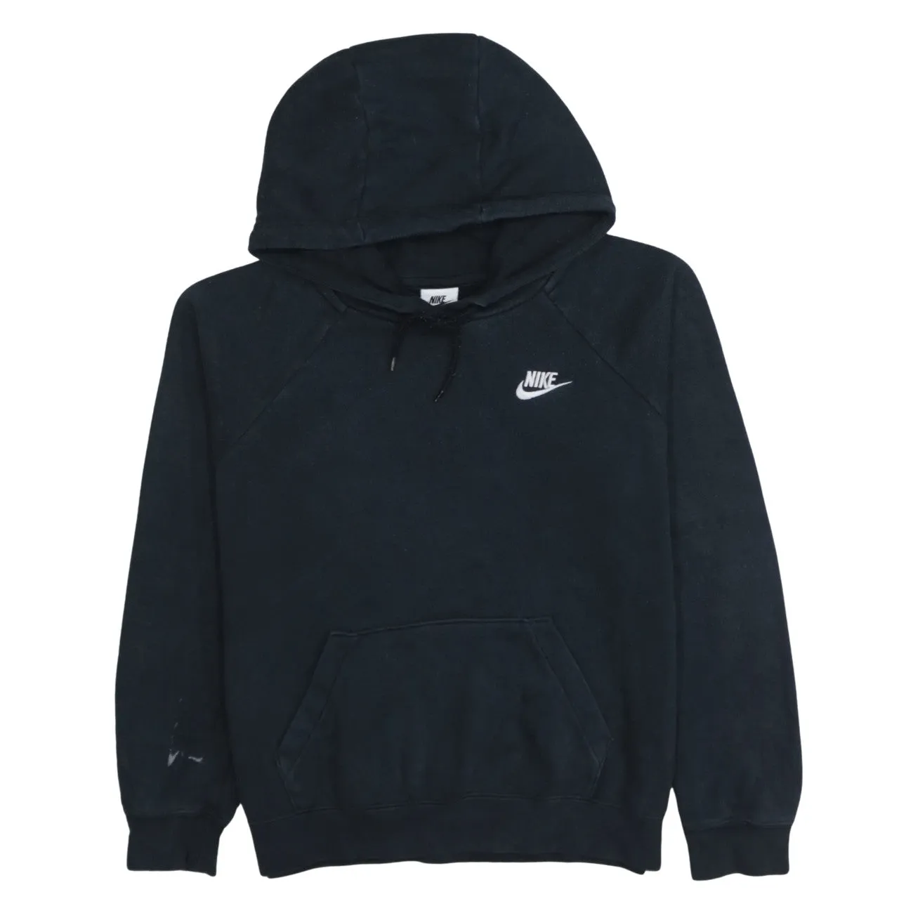 Nike Black Pullover Hoodie Men’s XSmall Embroidered Swoosh Logo Front Pocket Sweatshirt sold by Vintage Club