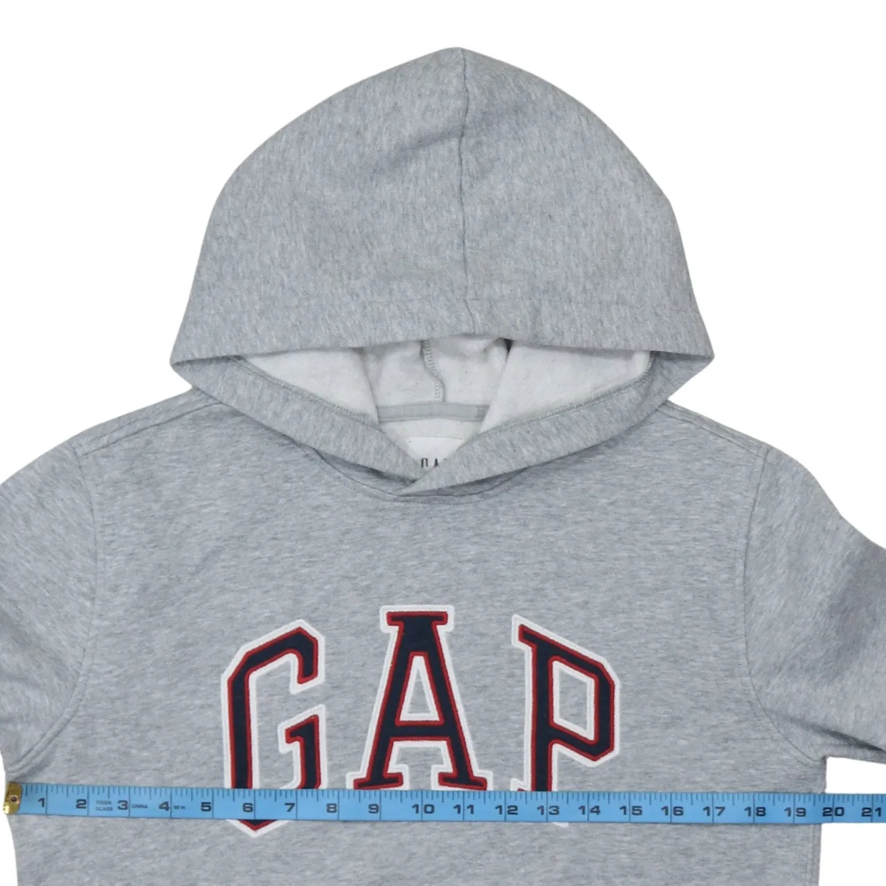 Gap Grey Hoodie Men’s XSmall Embroidered Logo Front Pouch Pocket Fleece Pullover Sweatshirt sold by Vintage Club product image thumbnail 5