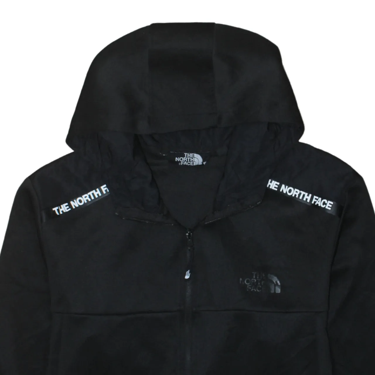 The North Face Black Full Zip Hoodie Women’s 2XL Printed Logos Zip Pockets Sweatshirt sold by Vintage Club product image thumbnail 3