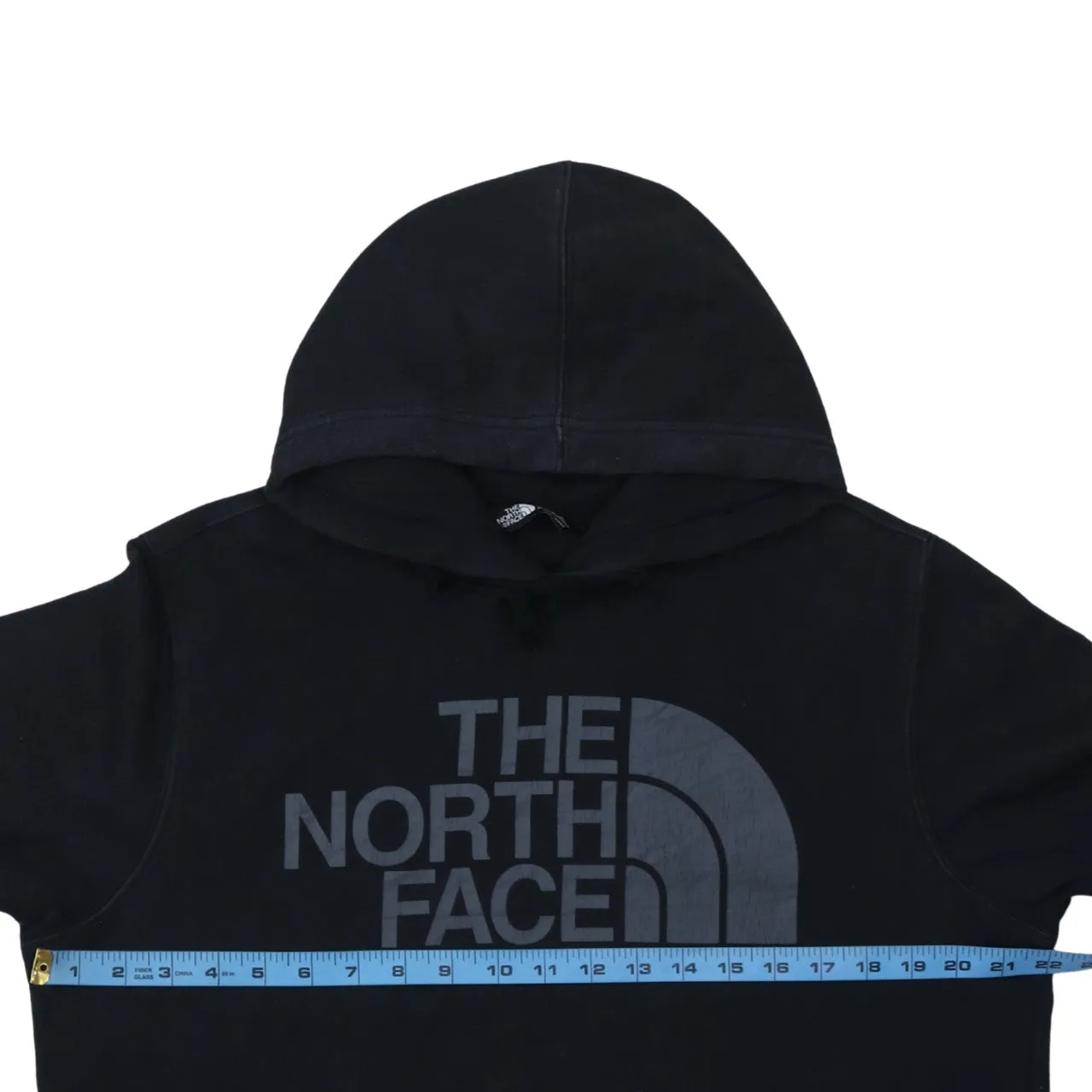 The North Face Black Hoodie Men's Medium Printed Logo Front Pocket Pullover Sweatshirt sold by Vintage Club product image thumbnail 5