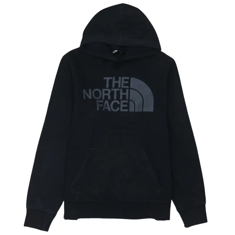 The North Face Black Hoodie Men's Medium Printed Logo Front Pocket Pullover Sweatshirt sold by Vintage Club