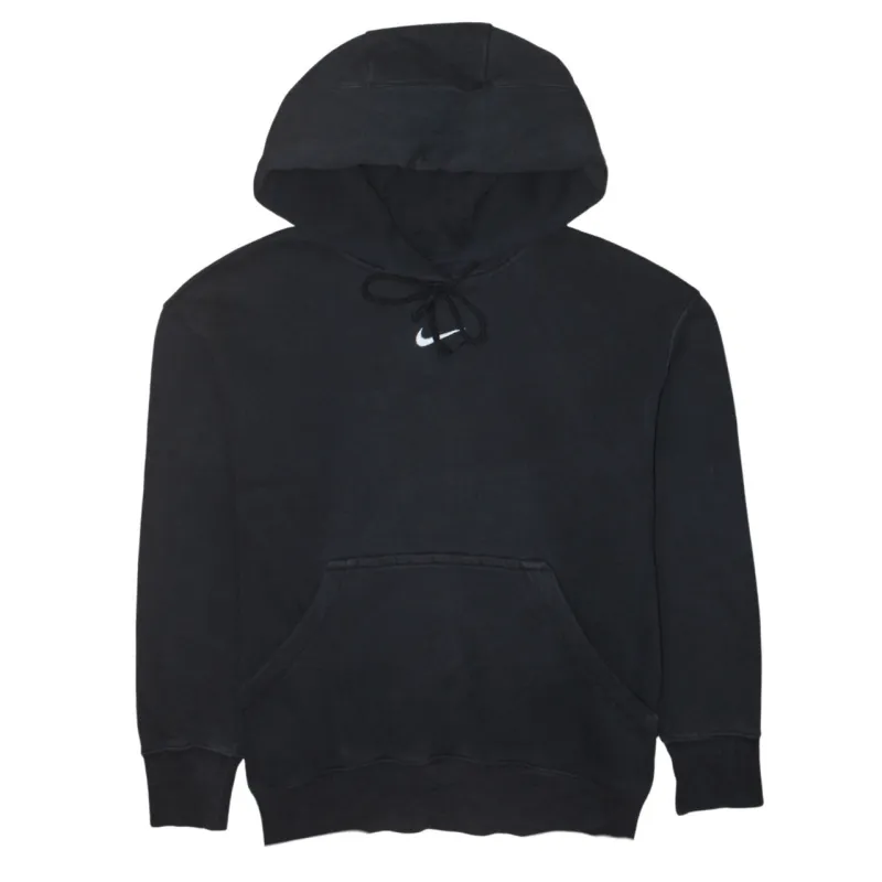 Nike Black Pullover Hoodie Men's XSmall Embroidered Swoosh Logo Front Pocket Sweatshirt sold by Vintage Club