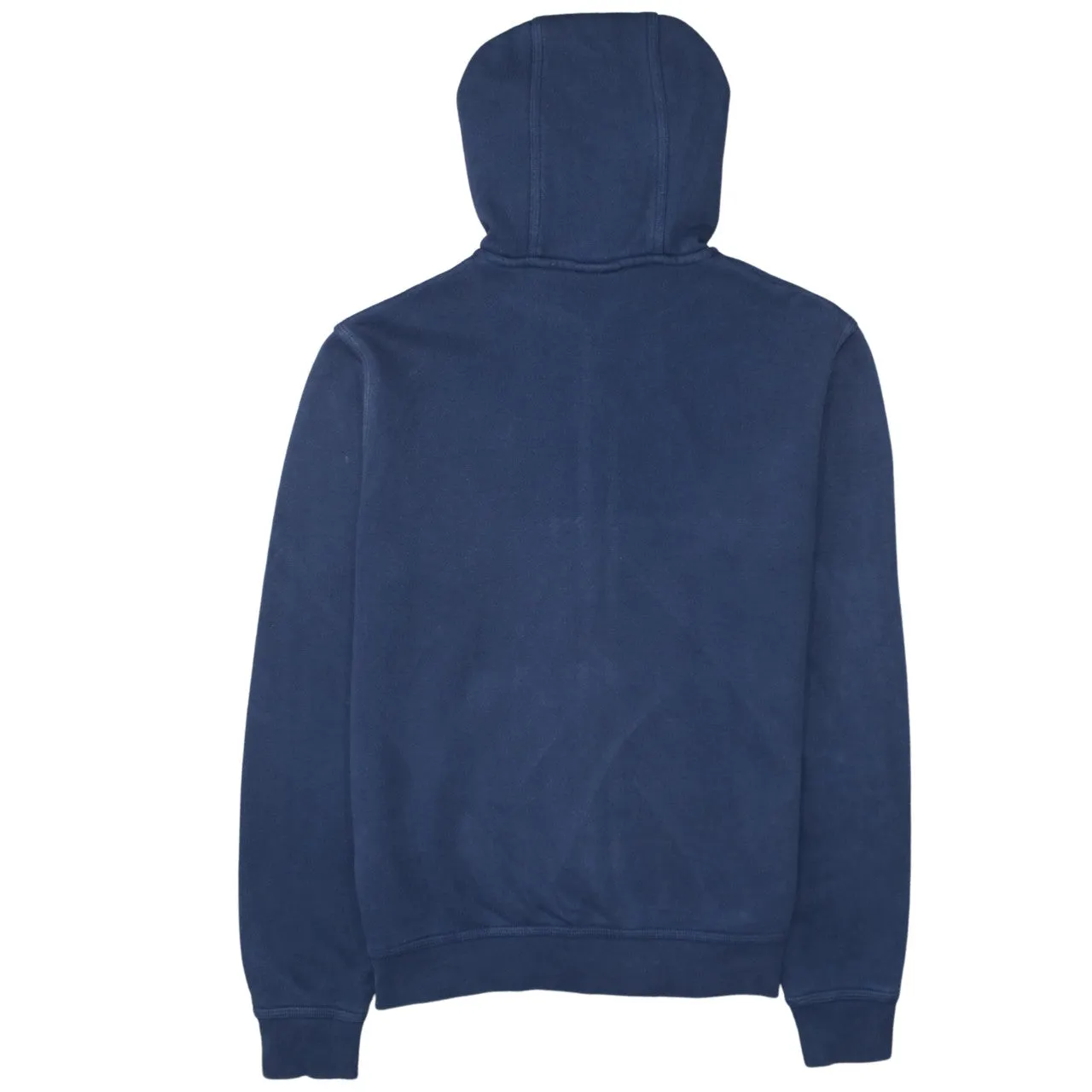 Nike Navy Blue Zip Hoodie Men's Medium Embroidered Swoosh Split Pocket Fleece Sweatshirt sold by Vintage Club product image thumbnail 2