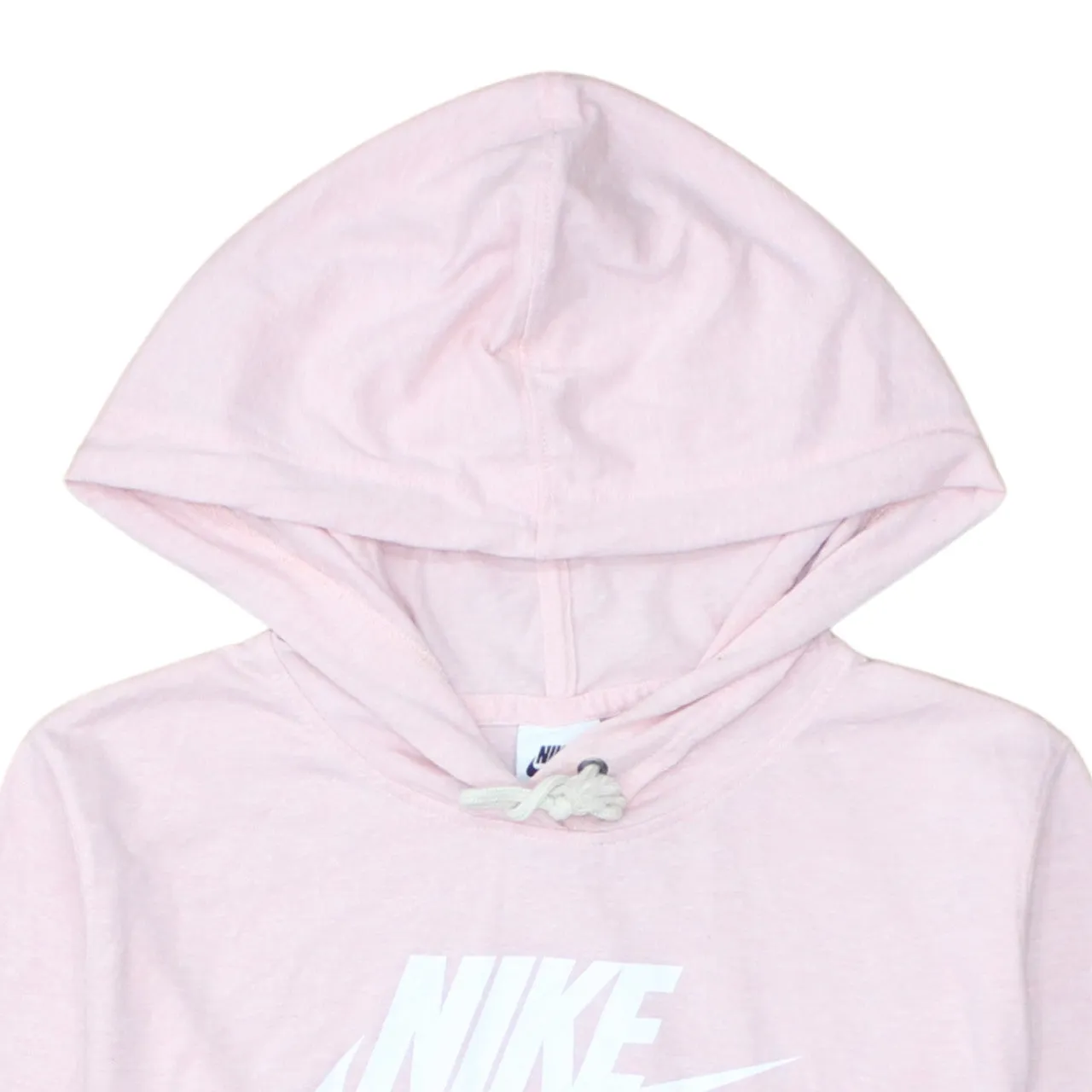 Nike Light Pink Hoodie Men's Small Printed Front Logo Drawstring Hood Pullover Sweatshirt sold by Vintage Club product image thumbnail 3