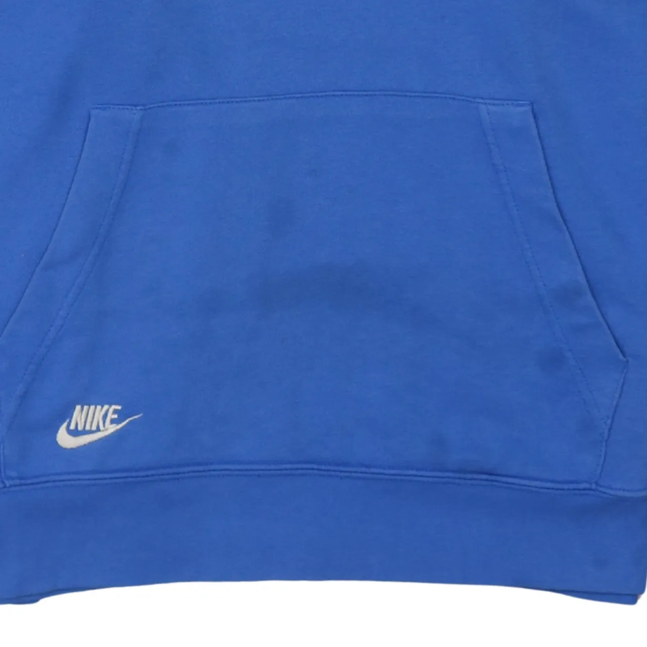 Nike Royal Blue Hoodie Men's Medium Printed Multi Swoosh Logos Front Back Pullover Sweatshirt sold by Vintage Club product image thumbnail 4