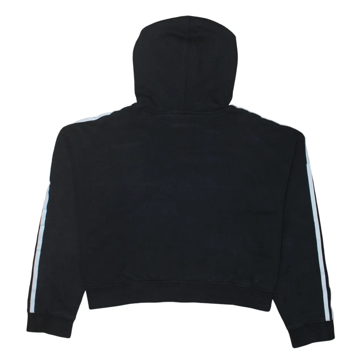 Adidas Black Hoodie Women’s XXLarge Trefoil Embroidered Logo Three Stripe Sleeves Pullover sold by Vintage Club product image thumbnail 2