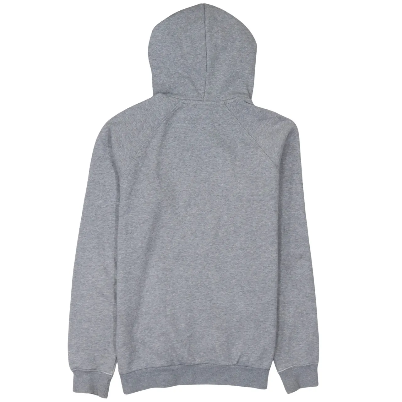 Adidas Grey Hoodie Men's Small Printed Trefoil Logo Front Pocket Pullover Sweatshirt sold by Vintage Club product image thumbnail 2