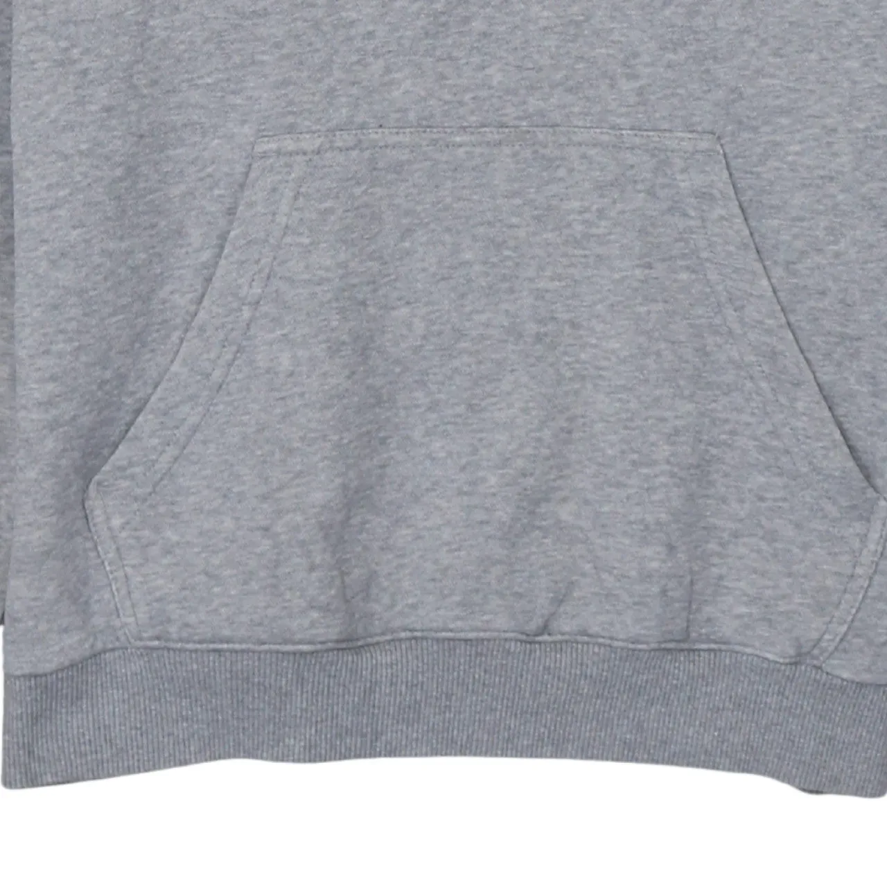 Adidas Grey Hoodie Men's Small Printed Trefoil Logo Front Pocket Pullover Sweatshirt sold by Vintage Club product image thumbnail 4