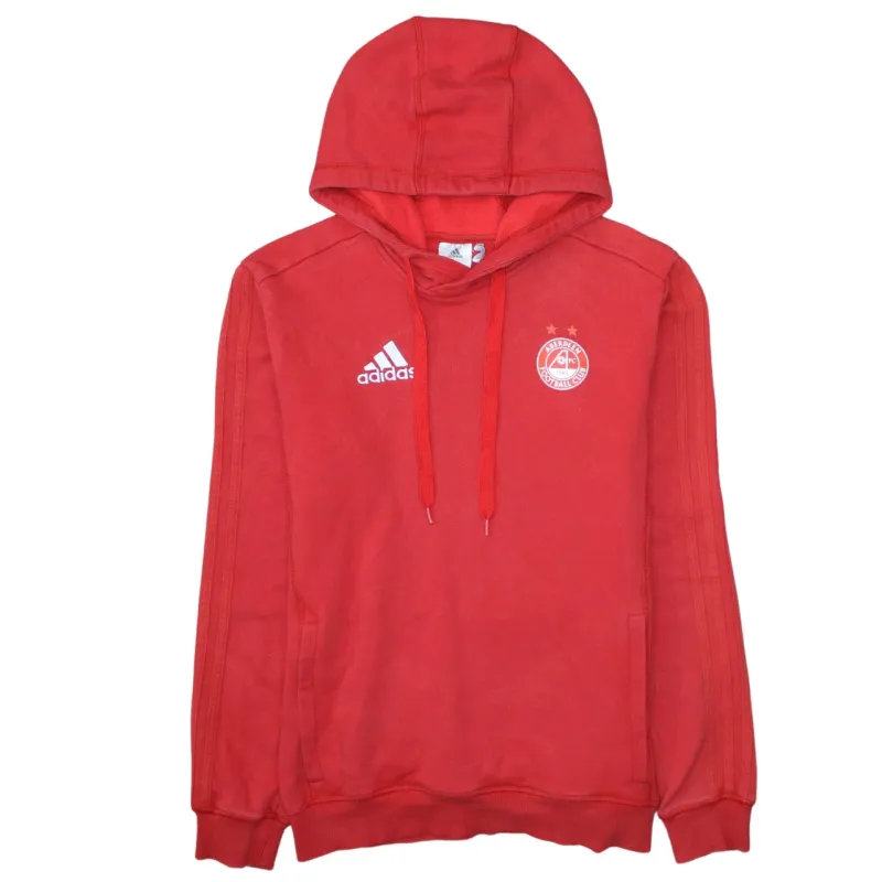 Adidas Red Hoodie Women’s Small Embroidered Logo Three Stripe Sleeves Pullover Sweatshirt sold by Vintage Club