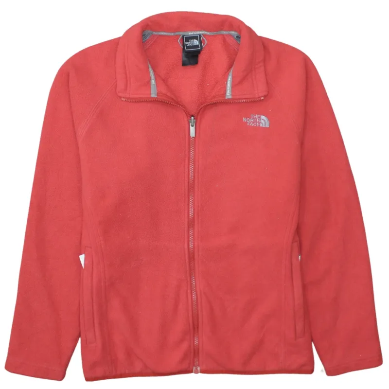 The North Face Red Fleece Jacket Men’s Medium Embroidered Chest Logo Full Zip Outerwear sold by Vintage Club