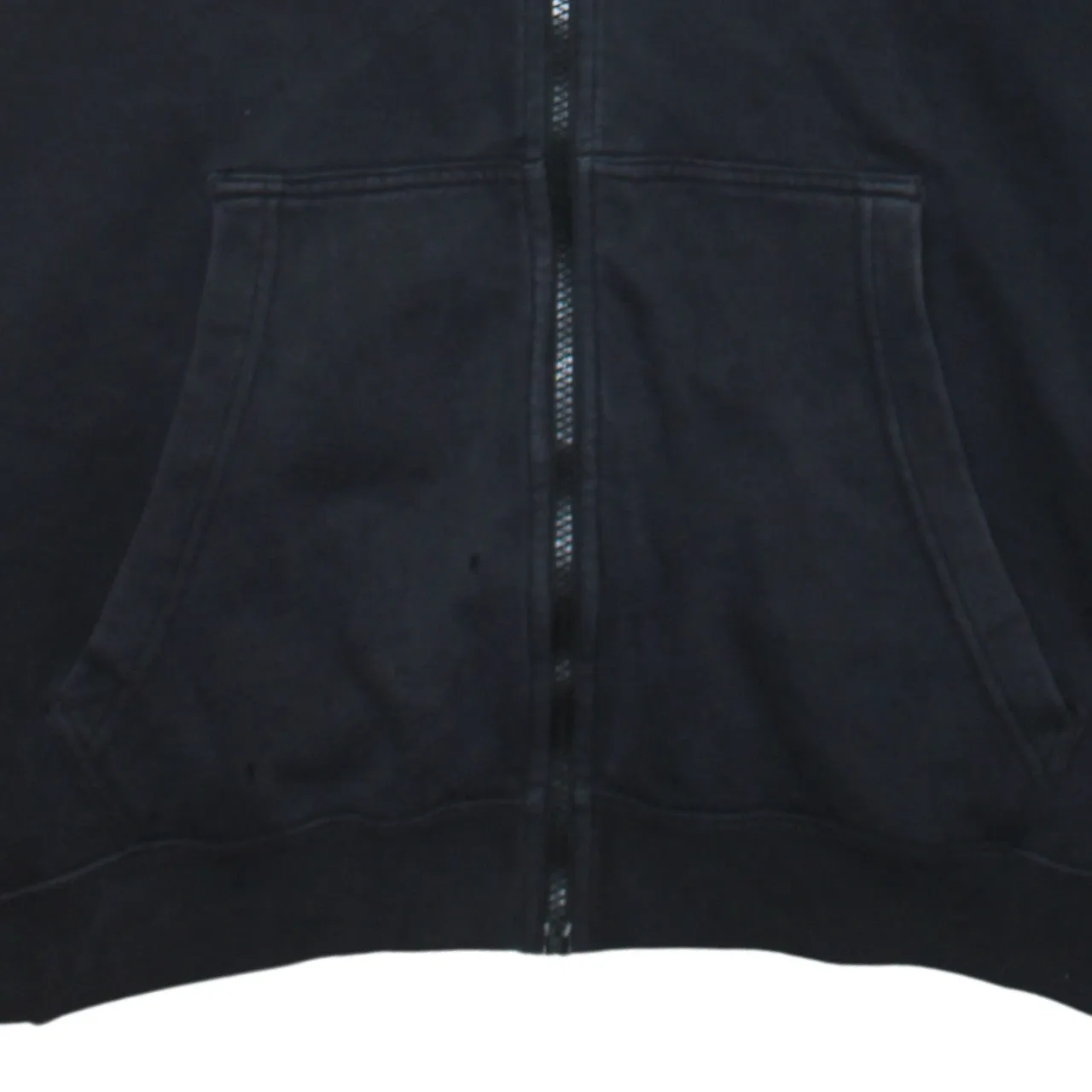 Nike Black Full Zip Hoodie Men's Large Embroidered Swoosh Drawstring Hood Pockets Sweatshirt sold by Vintage Club product image thumbnail 4