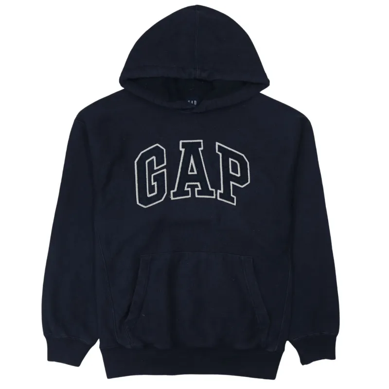 Gap Navy Blue Hoodie Men's Small Embroidered Logo Front Pocket Pullover Sweatshirt sold by Vintage Club