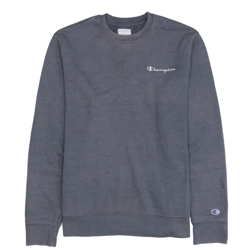 Champion Charcoal Grey Sweatshirt Men's Medium Embroidered Chest Logo Crewneck Pullover sold by Vintage Club