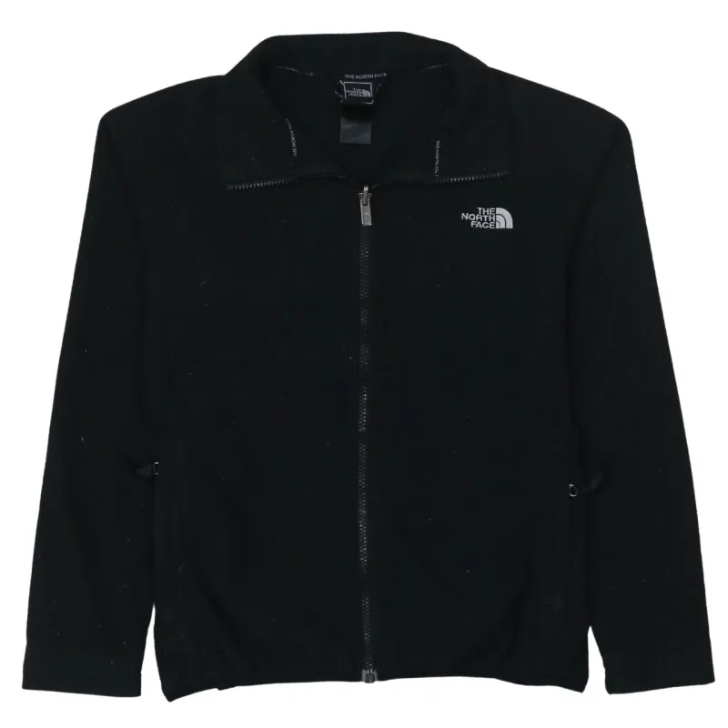 The North Face Black Fleece Jacket Men's Small Embroidered Chest Logo Zip Pockets Outerwear sold by Vintage Club