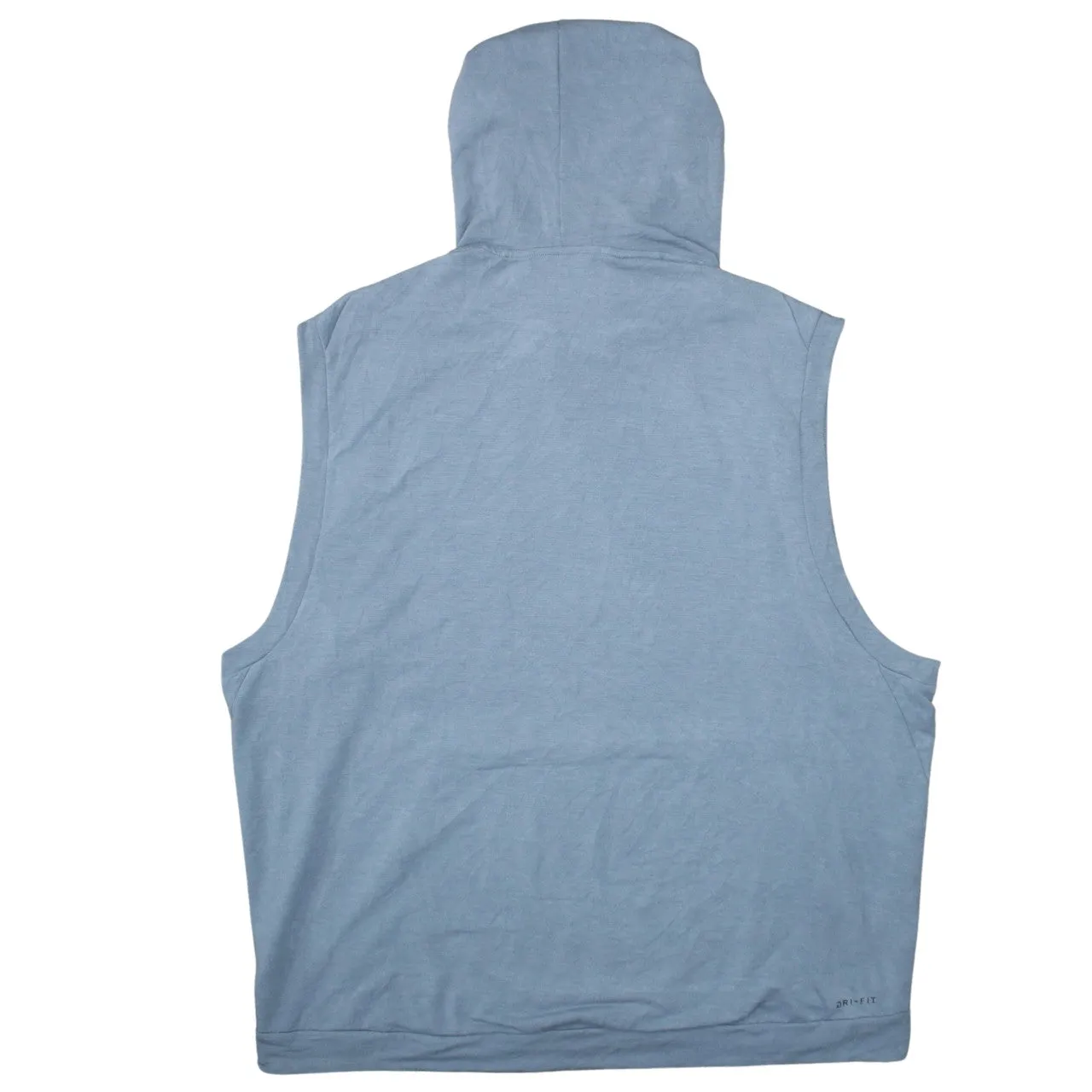 Nike Light Blue Sleeveless Hoodie Women’s XXLarge Printed Swoosh Pocket Pullover Top sold by Vintage Club product image thumbnail 2