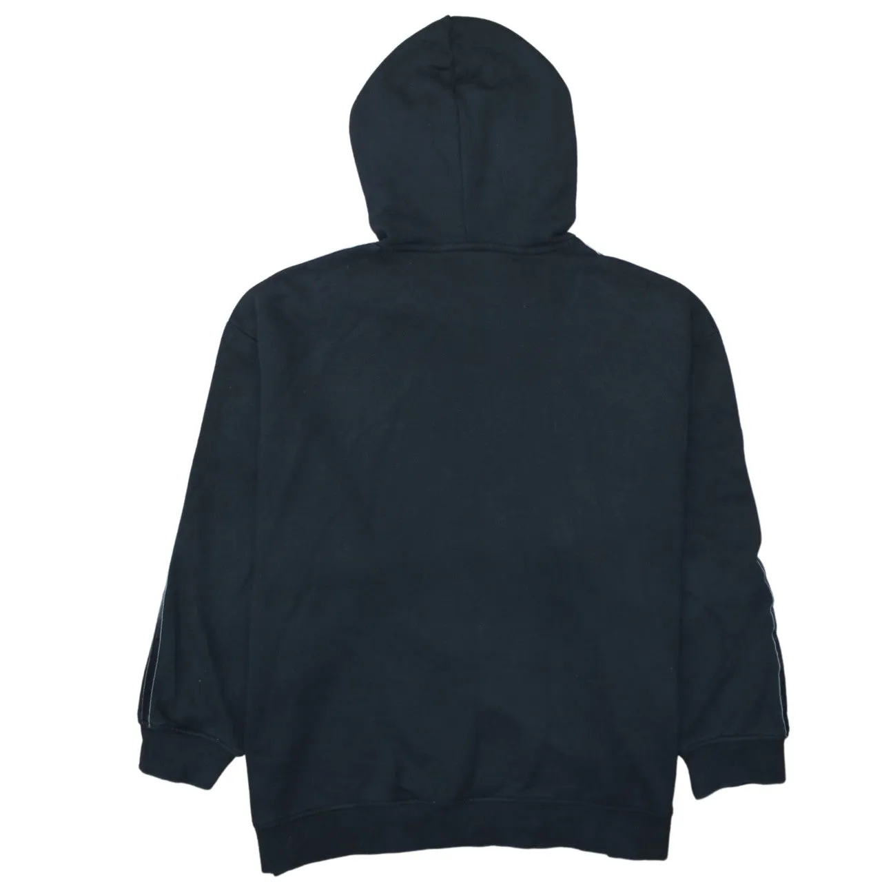 Adidas Black Hoodie Women’s XXXLarge Small Trefoil Logo Three Stripe Sleeves Pullover sold by Vintage Club product image thumbnail 2