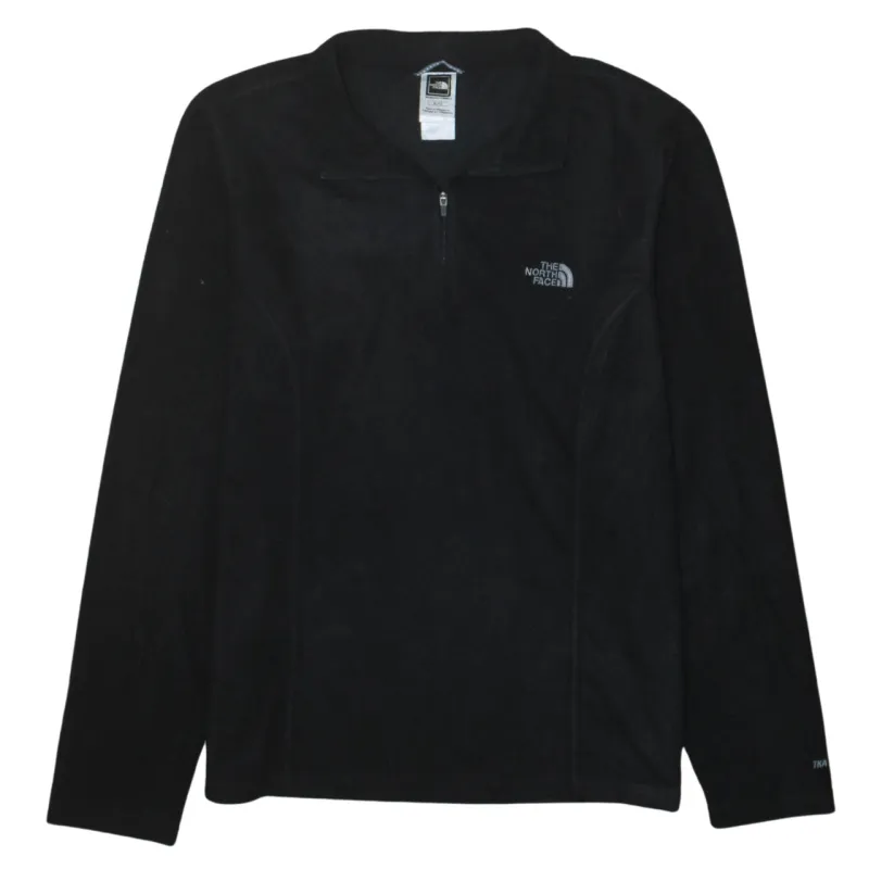 The North Face Black Fleece Jumper Women’s XLarge Quarter Zip Embroidered Logo Pullover Top made by The North Face