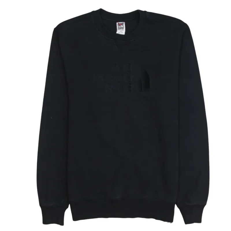 The North Face Black Sweatshirt Men's Medium Embroidered Logo Crewneck Pullover Fleece Top sold by Vintage Club