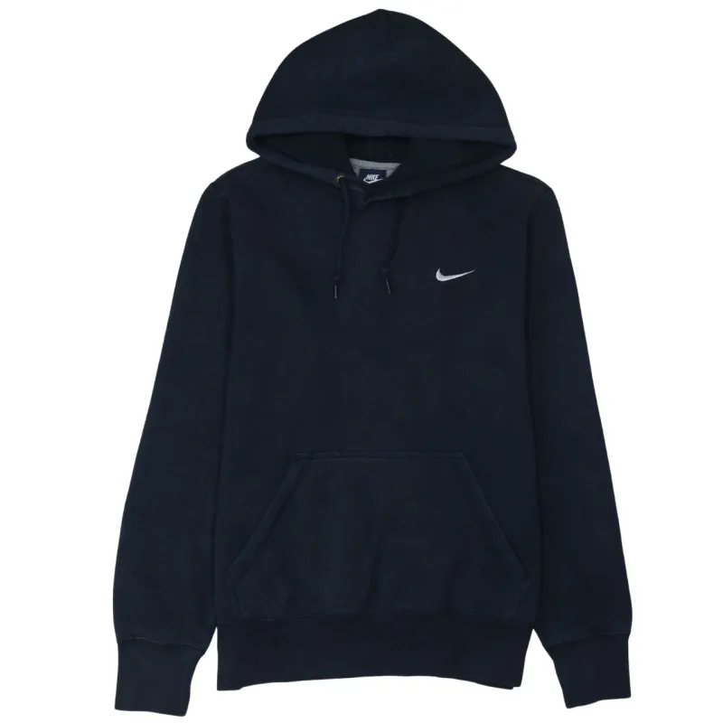 Nike Black Hoodie Men’s Medium Embroidered Swoosh Logo Front Pocket Pullover Sweatshirt sold by Vintage Club