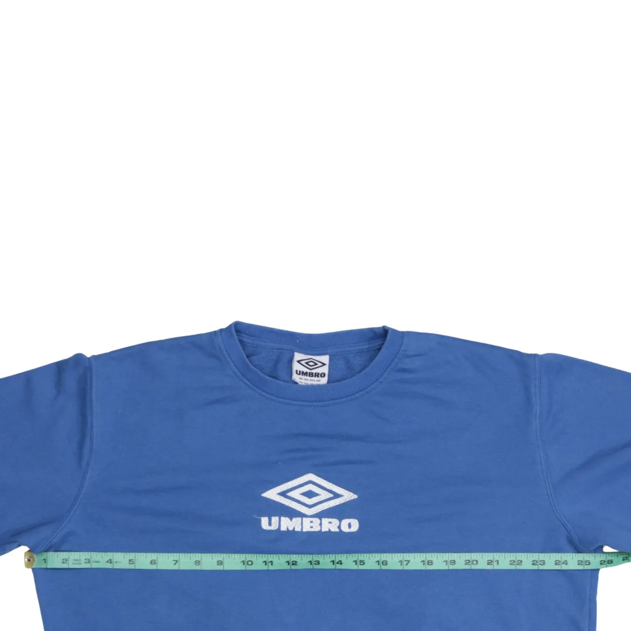 Umbro Blue Sweatshirt Women’s XXLarge Embroidered Chest Logo Crewneck Pullover Top sold by Vintage Club product image thumbnail 5