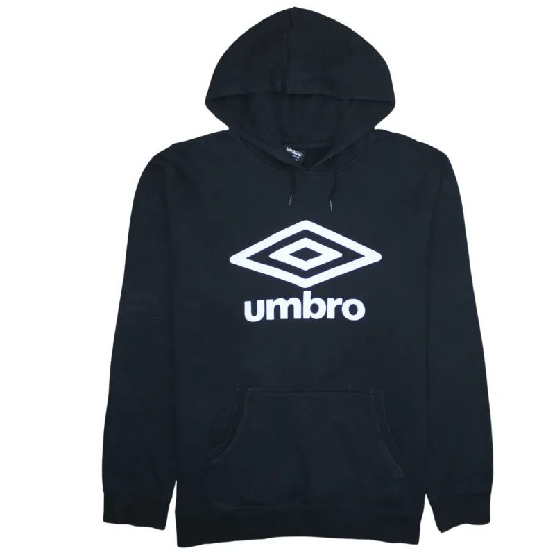 Umbro Black Hoodie Women's XXLarge Printed Logo Front Pocket Pullover Sweatshirt sold by Vintage Club