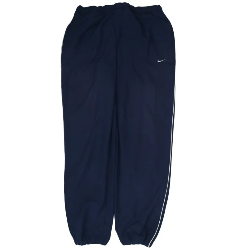 Nike Navy Blue Joggers Men’s 36 Embroidered Swoosh Elasticated Cuffs Track Pants sold by Vintage Club