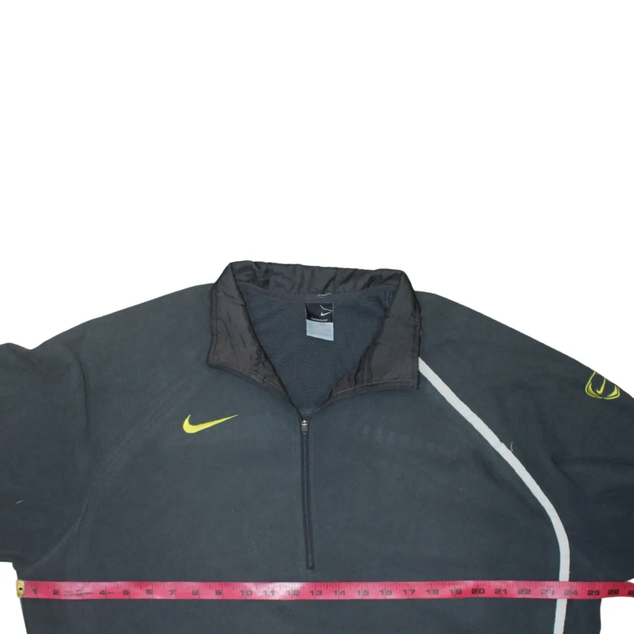 Nike Dark Grey Fleece Jumper Women’s XXL Quarter Zip Embroidered Swoosh Total 90 Top sold by Vintage Club product image thumbnail 5