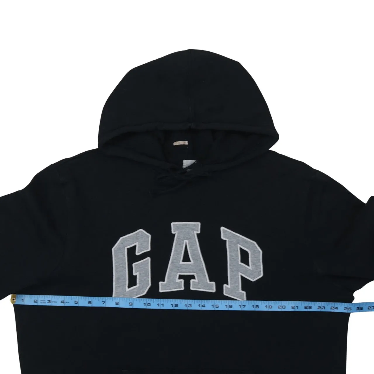 Gap Black Hoodie Women’s XLarge Embroidered Logo Front Pocket Fleece Pullover Sweatshirt sold by Vintage Club product image thumbnail 5