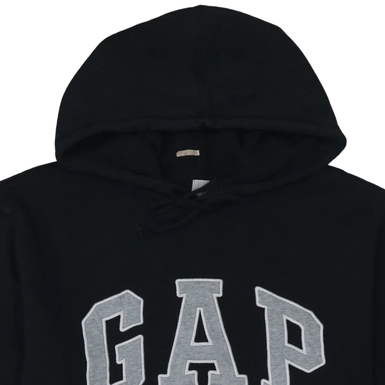 Gap Black Hoodie Women’s XLarge Embroidered Logo Front Pocket Fleece Pullover Sweatshirt sold by Vintage Club product image thumbnail 3