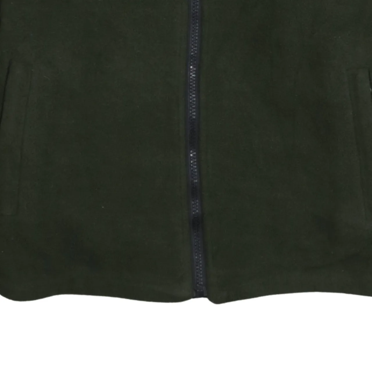 The North Face Dark Green Fleece Jacket Men's Medium Embroidered Chest Logo Zip Front sold by Vintage Club product image thumbnail 4
