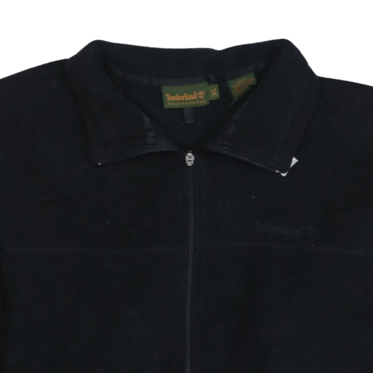 Timberland Black Fleece Jacket Men's XLarge Full Zip Embroidered Logo Outdoor Top sold by Vintage Club product image thumbnail 3