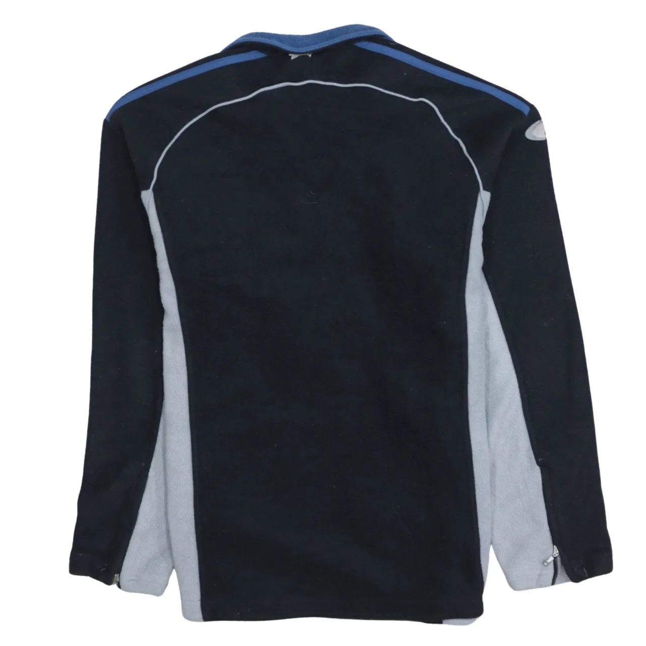 Adidas Black Fleece Jacket Men’s Medium Full Zip Embroidered Logo Three Stripe Track Top sold by Vintage Club product image thumbnail 2